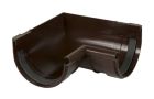 ANGLE DE GOUTTIERE INTERIEUR A JOINT POUR PROFILE LG25  MARRON    - UAI25M