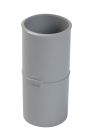 MANCHON FEMELLE/FEMELLE POUR TUBE DESCENTE EAU PLUVIALE  TD50 GRIS      - UJJGT