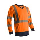 SUNO T-shirt hi-viz orange/marine polyester, XXL classe 3