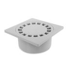 Siphon de cour 200x200mm sortie intégrée Ø63/80/100 gris - SIPH COUR INC 200/63X80X100GRI