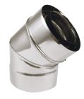 COUDE 45° INOX/INOX APOLLO PELLETS Ø80/125