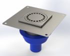 Siphon accoustique à platine sous isolant sous chape - CERMIX SIPHON HYDRO-PHONIQUE