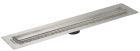 caniveau de douche à l'italienne 700 mm avec platine grille à carreler décl. 7 mm