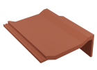 TUILE DE RIVE UNIVERSELLE DROITE PERSPECTIVE ROUGE SIENNE