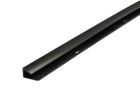 PROFILE FINITION PETIT RECOUVREMENT 4 METRE NOIR  - PFPR4N