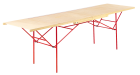 Table à tapisser avec rallonges pliables - 3m x 0,75m x 0,84m
