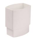 MANCHETTE MALE/FEMELLE POUR TUBE DE DESCENTE 105X76 OVATION BLANC - ZMGTB