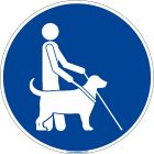 SIGNALETIQUE SOL ANTIDERAPANT CHIEN AVEUGLE DIAM 450MM