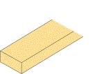 Semelle 50 en bois - long. 1,85m x larg. 0,19m x ep. 10mm