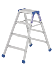 Marchepied aluminium double 2 plans PLATINIUM 2x4 marches - haut. 1,81m - Echelle double de chantier