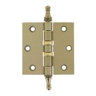 Charnière à billes acier laitonné bronzé bout carré 75x75mm-blister x3