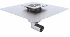 SIPHON ACO NETDRAIN TECHNIK 100x100MM INOX304 TELE COUV WAVE INOX 304 BROSSE SORTIE H GE15MM DN40