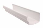 Gouttière en PVC blanc moulurée développé T33 - long. 2m
