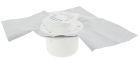 SIPHON POUR CARRELAGE SORTIE VERTICALE GR.10X10 PVC + NATTE