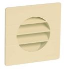 GRILLE EXTERIEURE POUR TUBE DIAMETRE 80 ANTI INSECTE  SABLE   - 1GETM80