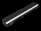 Caniveau profondeur 1 grille fonte - long. 1m x larg. 100mm - classe C250