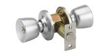 Serrure tubulaire chrome mat 3 clés