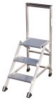 Marchepied aluminium simple CONFORT FIXE 3 marches - haut. 2,70m - Confort fixe