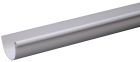 Gouttière PVC gris demi ronde développé T16 - long. 4m