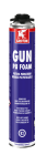 Mousse PU - GUN PU-FOAM pistolable - aérosol 750 ml