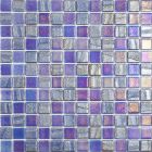 Mosaïque en verre recyclé - FUSION DARK BLUE 25X25MM