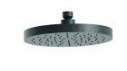 pomme de douche laiton ronde d. 19 cm chrome noir brosse
