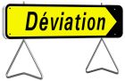 PANNEAUX TEMPORAIRES - KD22a 1000X300 C2 DEVIATION FLECHE AMOVIBLE