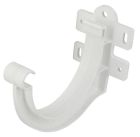 CROCHET BANDEAU REGLABLE PLASTIQUE POUR PROFILE GOUTTIERE LG25 BLANC - GBR25PB