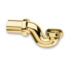 siphon baignoire retro laiton horizontal metal brosse