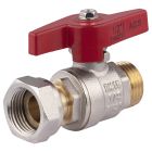 vanne à sphère manette papillon à écrou libre MF15x21
