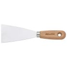 Spatule en acier inoxydable avec manche en bois 80 mm / 589380