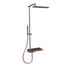 Colonne de douche thermostatique THERMO UP or rose brossé
