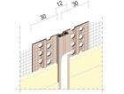 Joint de fractionnement pré-entoilé - long. 2,60m x trame 100mm x 100mm x ep. 6mm