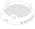 grille de ventilation / Diam.68