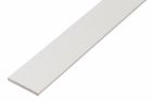 Profilé plat 20x2/1000 plastifié blanc