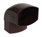 COUDE MF 87'30 POUR TUBE DE DESCENTE 105X76 TYPE OVATION 38 MARRON    - UCM8GTM