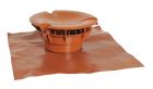 CHAPEAU AERAULIQUE AVEC COLLERETTE DIAMETRE 160 TERRACOTTA   - VXE16T