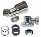 SOMATHERM FOR YOU- Kit d'alimentation pour machine à laver - Kit robinet standard de machine à laver avec applique et raccordements à visser sur tube cuivre 12 et 14