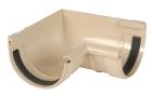 ANGLE DE GOUTTIERE INTERIEUR A JOINT POUR PROFILE LG25  SABLE    - UAI25S