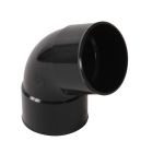 COUDE FEMELLE/FEMELLE 67°30 DIAMETRE 80 NOIR - CR66GTN