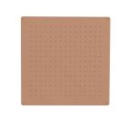 pomme de douche sandwich inox plafond carree 44 cm or rose