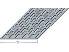 Bande de ventilation, perforation rectangulaire Section ventilation 254 cm2 / ml  Naturel Longueur 2,50m