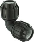 raccord plastique pour tuyau polyéthylène coude égal Ø32
