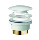 bonde lavabo up&down laiton blanc 5-55 mm