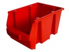 Bac à bec polypro - emboitables à vide - 4L - rouge