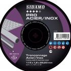 DISQ. TRONC PRO ACIER INOX D.115 x 1.6 x 22,23