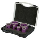 COFFRET DE 6 TREPANS DIAMANT A SEC M14 D.22/30/35/42/68/75