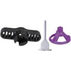 KIT EN SEAU: POIGNEE +100 ECROUS + 100 CROISILLONS AUTO A VIS-2mm