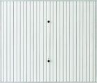 Porte de garage basculante acier MOTIF 112 nervures verticale pearlgrain larg. 2,375 m x haut. 2 m blanc RAL 9016