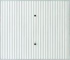 Porte de garage basculante acier MOTIF 112 nervures verticale pearlgrain larg. 2,375 m x haut. 2 m blanc RAL 9016